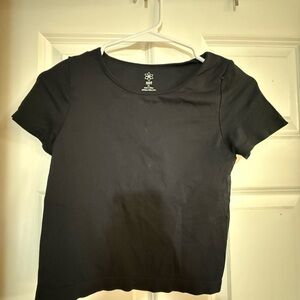 Black Short Sleeve Top